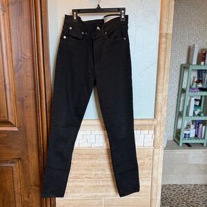 rag & bone Women's Black Straight Jeans